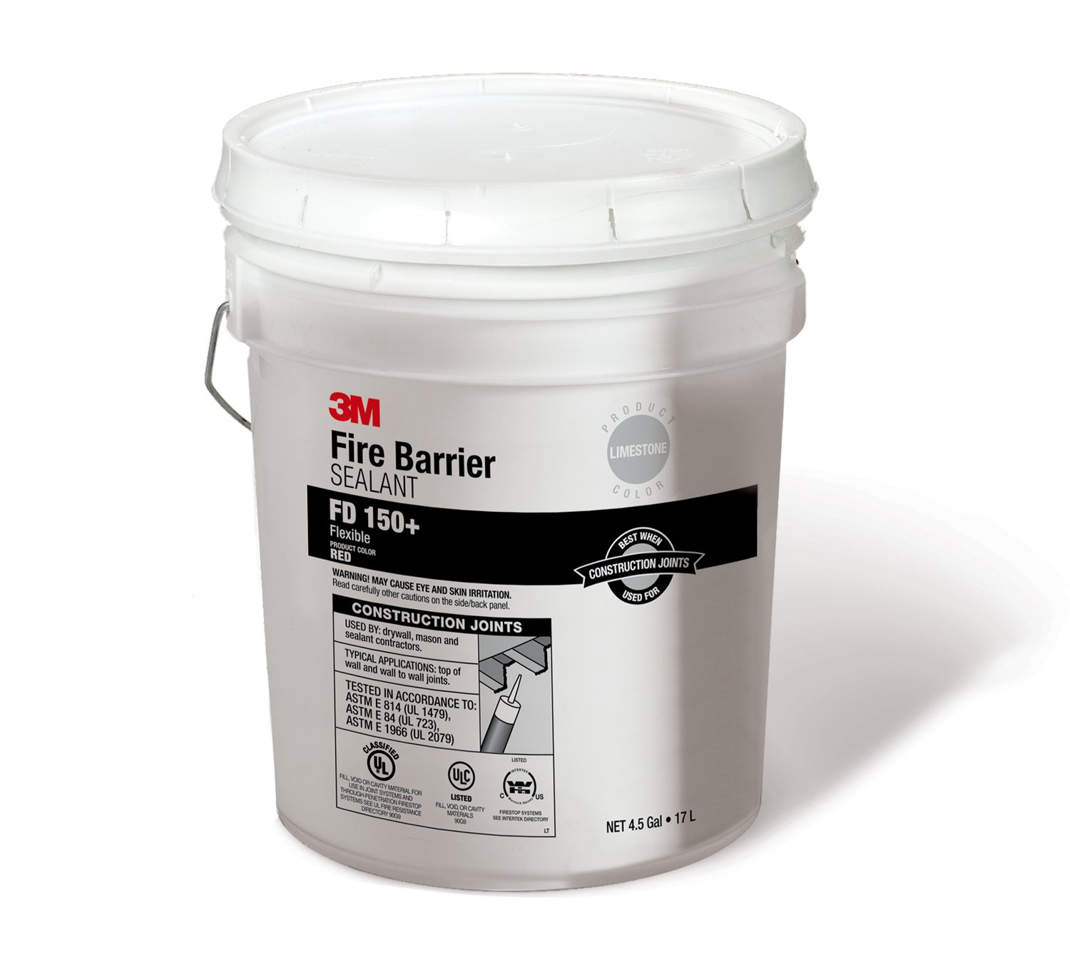 7100027887 - 3M Fire Barrier Sealant FD 150+, Limestone, 4.5 Gallon (Pail), Drum