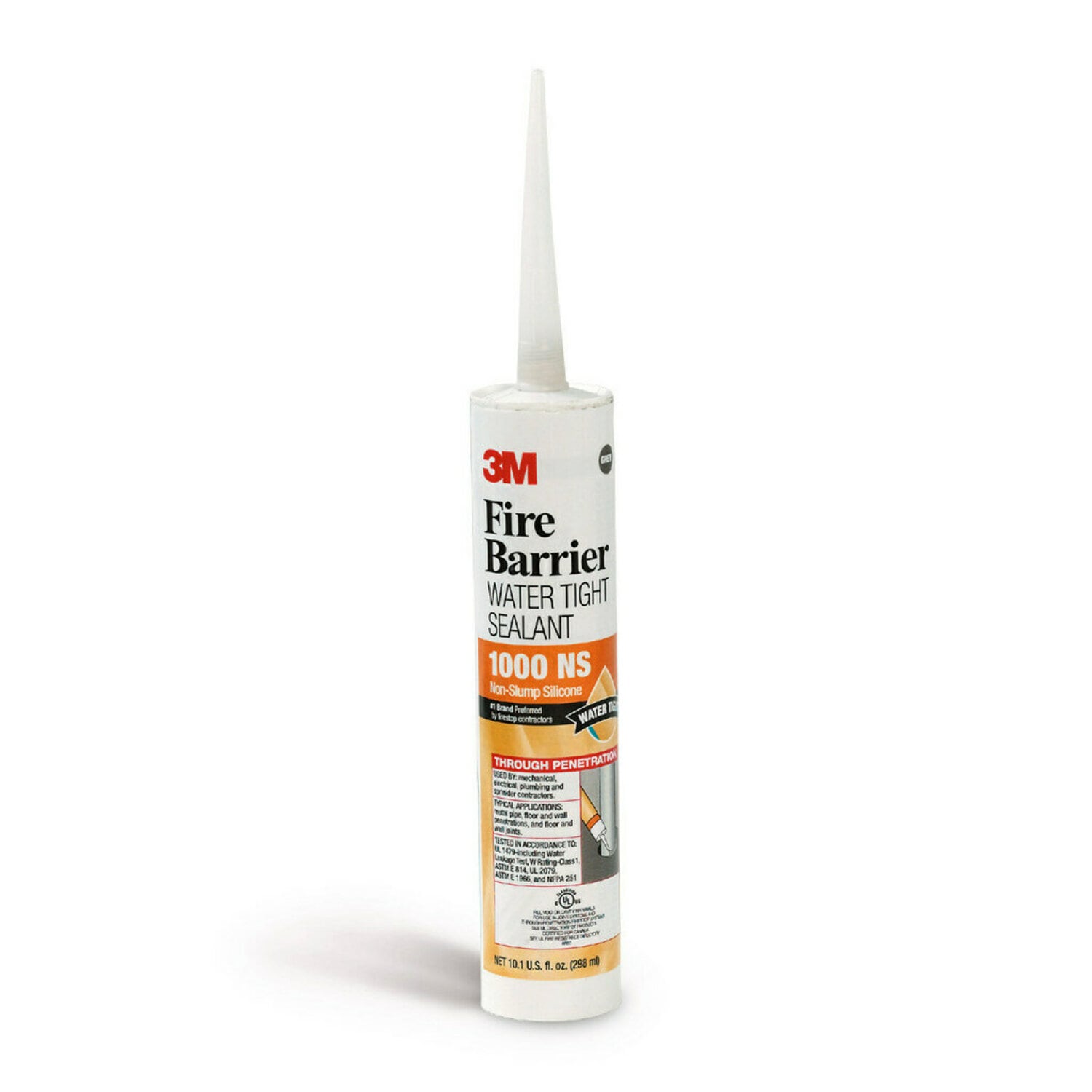 7000006377 - 3M Fire Barrier Water Tight Sealant 1000 NS, Gray, 10.1 fl oz Cartridge, 12/Case