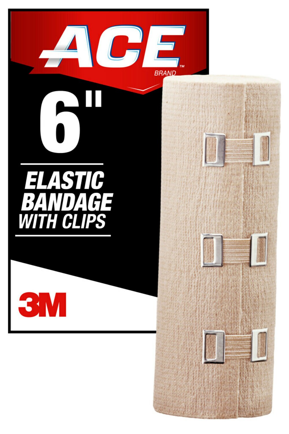 7010311664 - ACE Brand Elastic Bandage w/clips 207315, 6 in