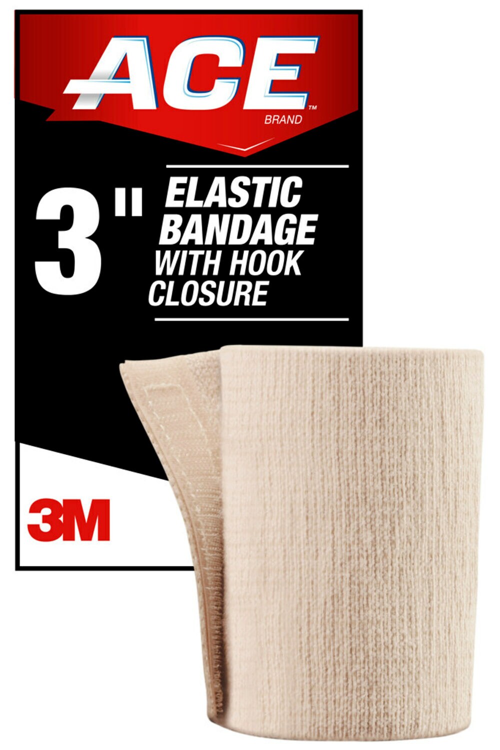 7100105722 - ACE Elastic Bandage w/ hook closure 207603, 3 in