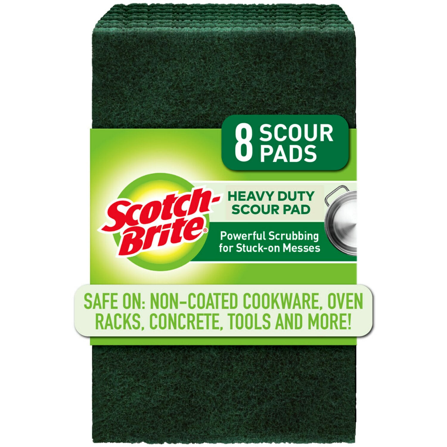 7000126519 - Scotch-Brite Heavy Duty Scour Pad, 228, 8pk 6 Pks/cs