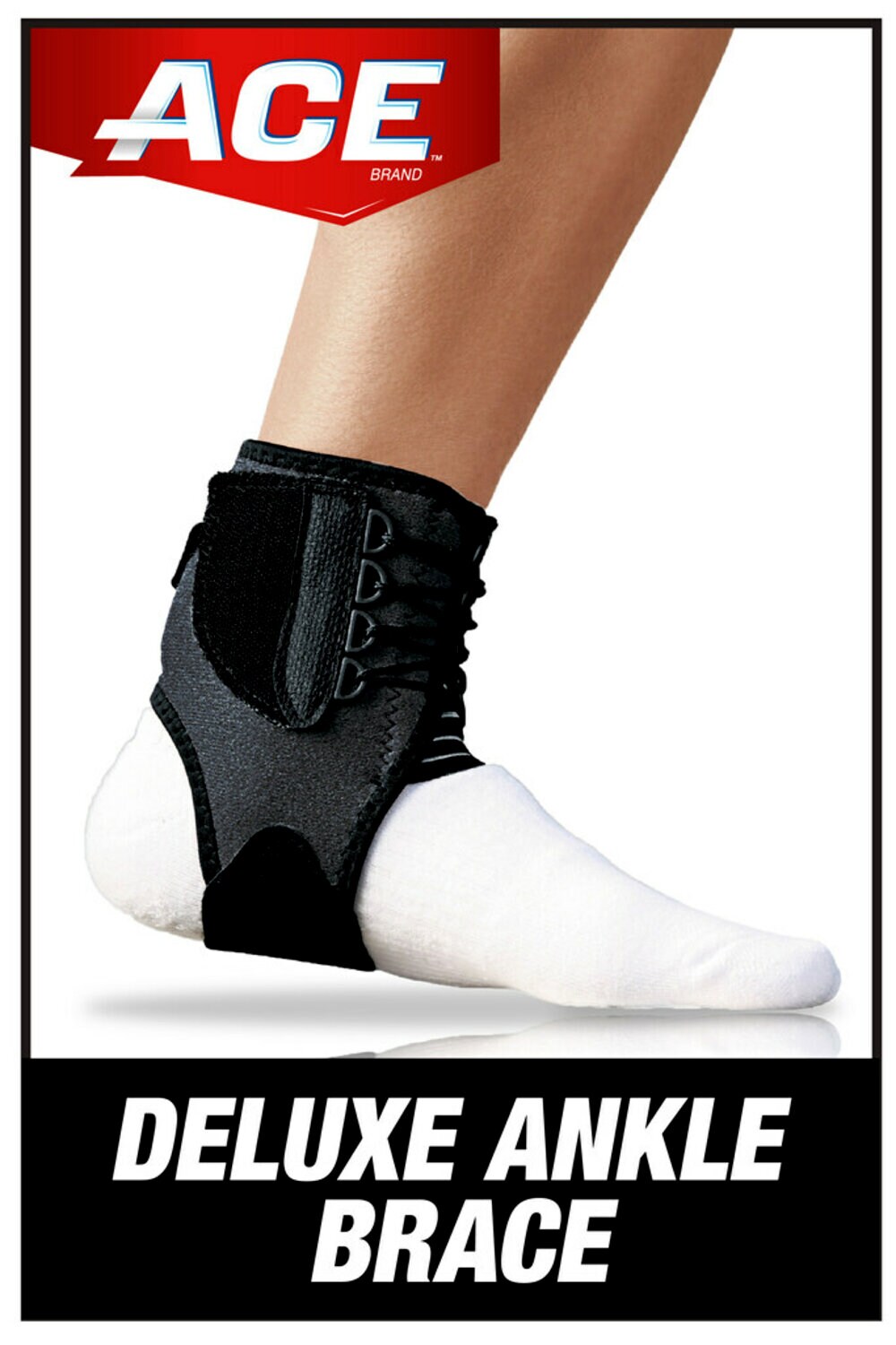 7100160543 - ACE Deluxe Ankle Brace 207736, One Size Adjustable