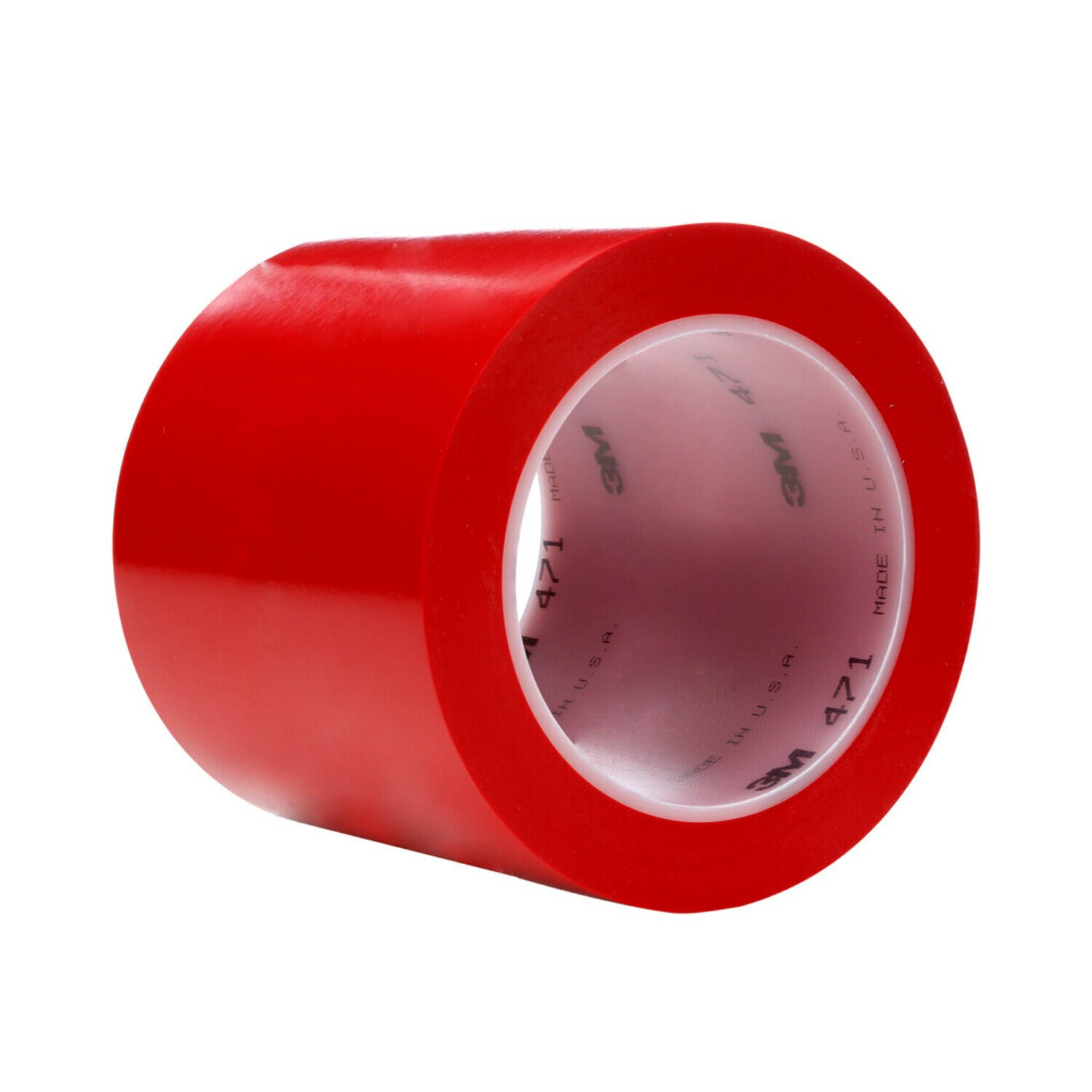 7010292804 - 3M Vinyl Tape 471, Red, 4 in x 36 yd, 5.2 mil, 8 Roll/Case, Individually Wrapped Conveniently Packaged