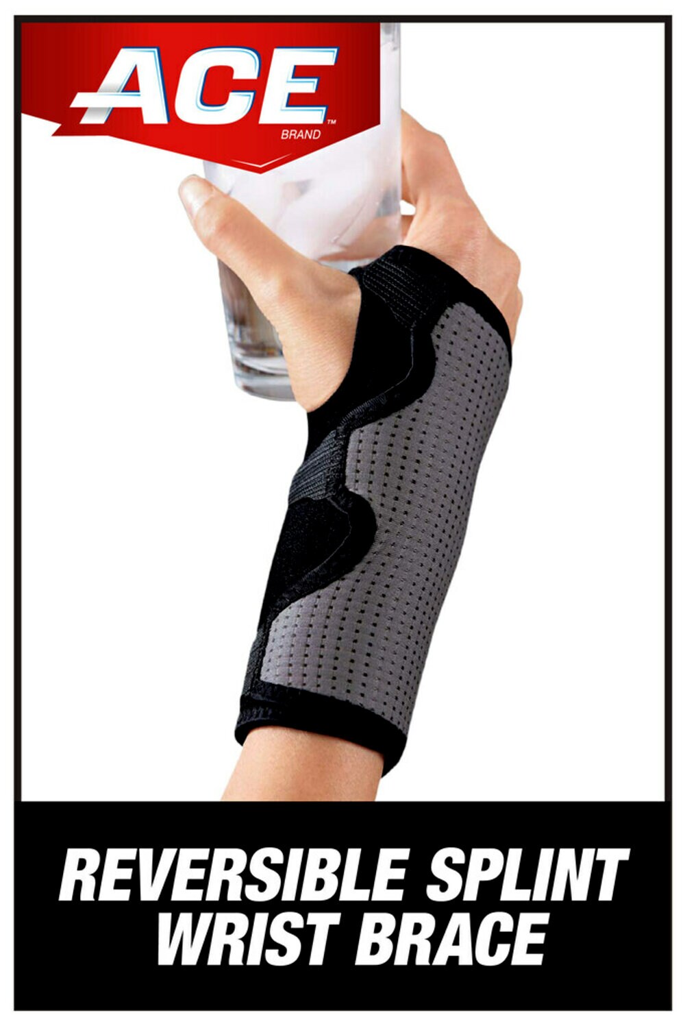 7100085921 - ACE Splint Wrist Brace Reversible 209623, One Size Adjustable
