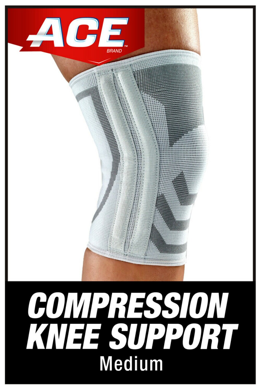 7100263183 - ACE Compression Knee Brace w/Side Stabilizers 207354, M