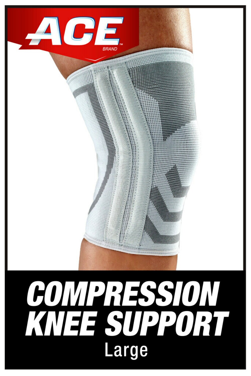 7100263094 - ACE Compression Knee Brace w/Side Stabilizers 207355, L