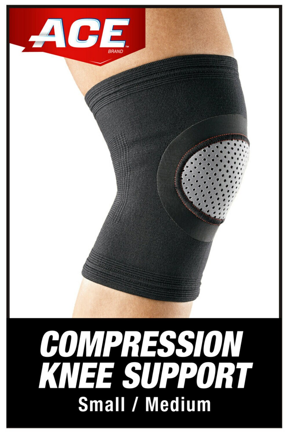 7100113731 - ACE Brand Compression Knee Sleeve 207527, Small/Medium