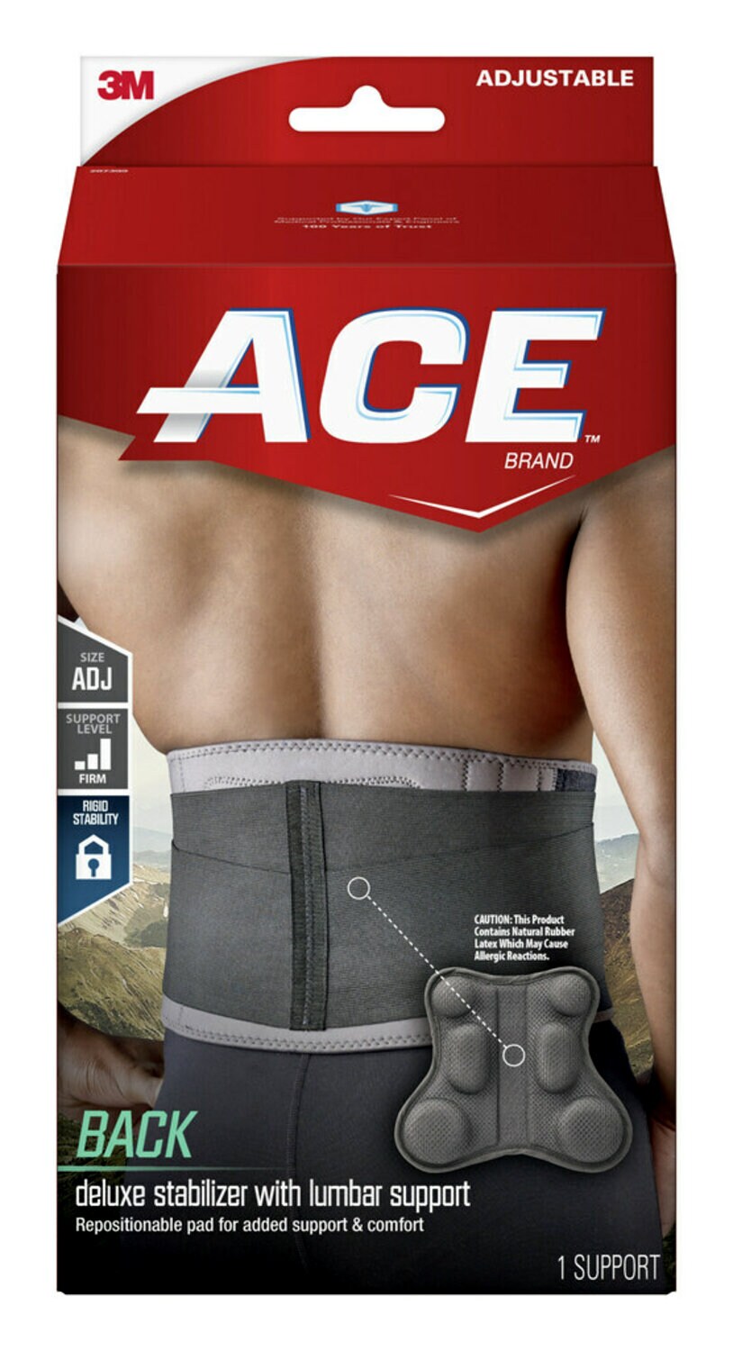 7100276546 - ACE Brand Deluxe Back Stabilizer with Lumbar Support 207399-SIOC, Adjustable