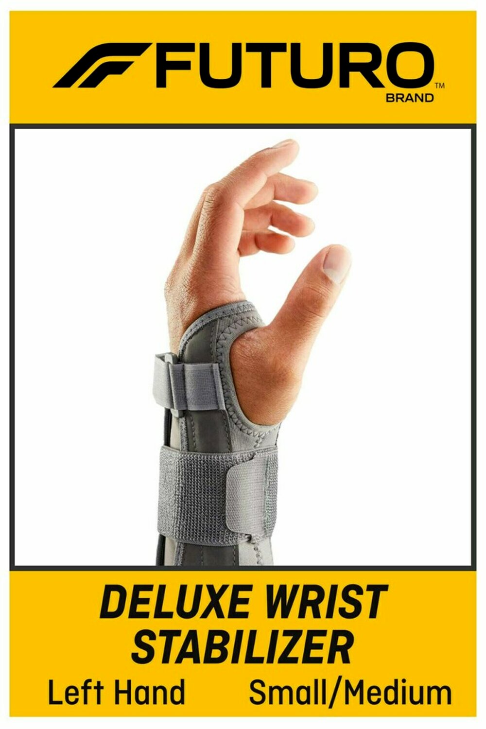 7100160766 - FUTURO Deluxe Wrist Stabilizer Left Hand, 09144ENT, S/M
