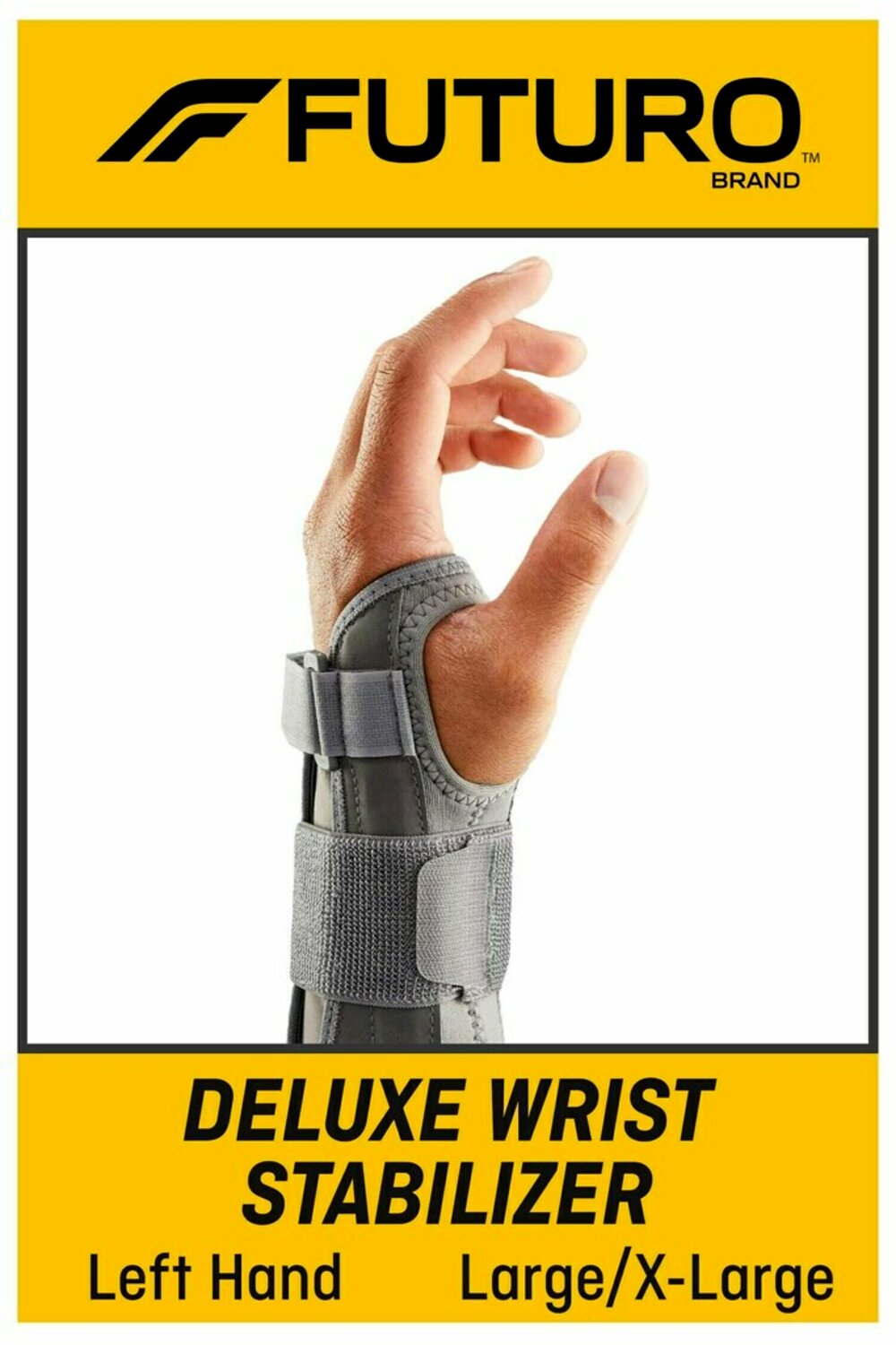 7100155714 - FUTURO Deluxe Wrist Stabilizer Left Hand, 45538ENT, Large/X-Large