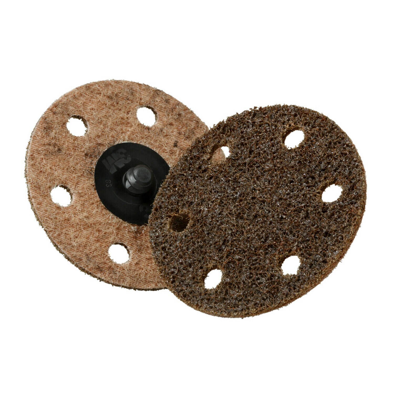 7010310003 - Scotch-Brite Roloc Surface Conditioning Disc, SC-DR, A/O Coarse, TR, 3 in, D/F 6HL, 25/Carton, 100 ea/Case