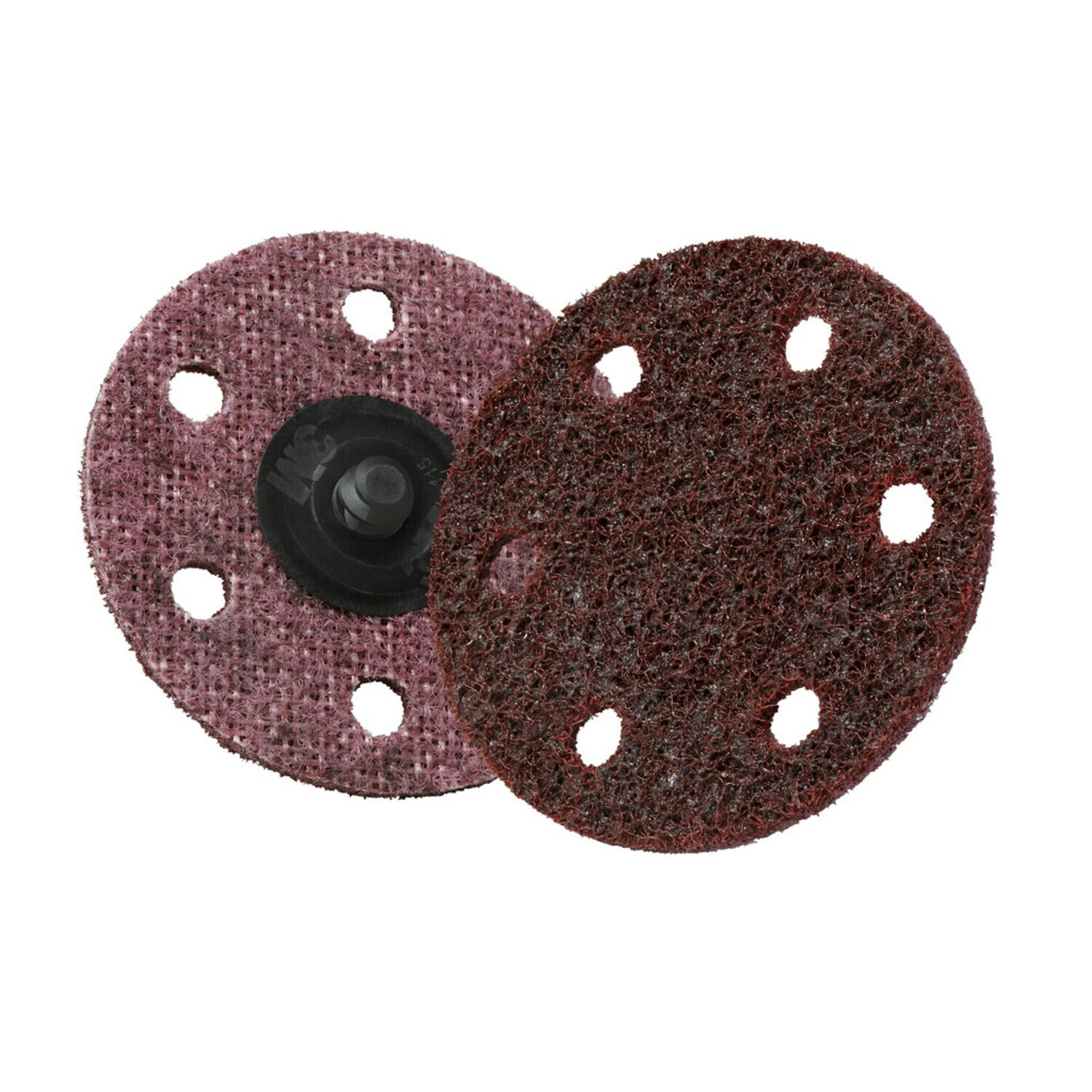 7100086057 - Scotch-Brite Roloc Surface Conditioning Disc, SC-DR, A/O Medium, TR, 3 in, D/F 6HL, 25/Carton, 100 ea/Case