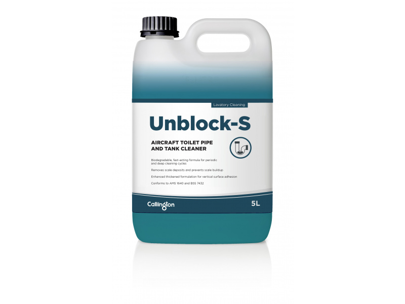 5120/64 - CALLINGTON UNBLOCK-S - AIRCRAFT TOILET SCALE REMOVER - 200LT DR