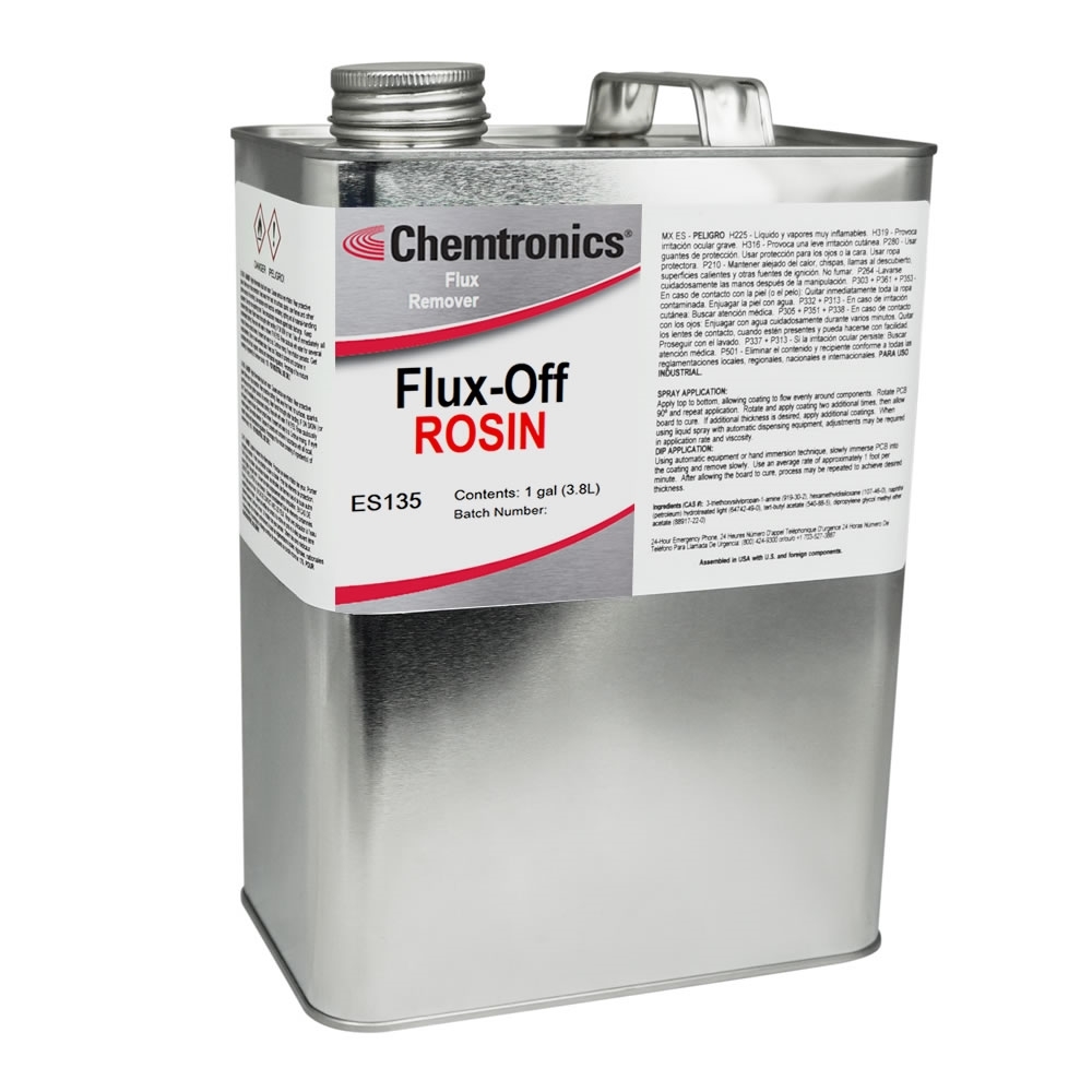 ES135 - CHEMTRONICS FLUX OFF ROSIN FAST DRYING ROSIN FLUX REMOVER 1GL