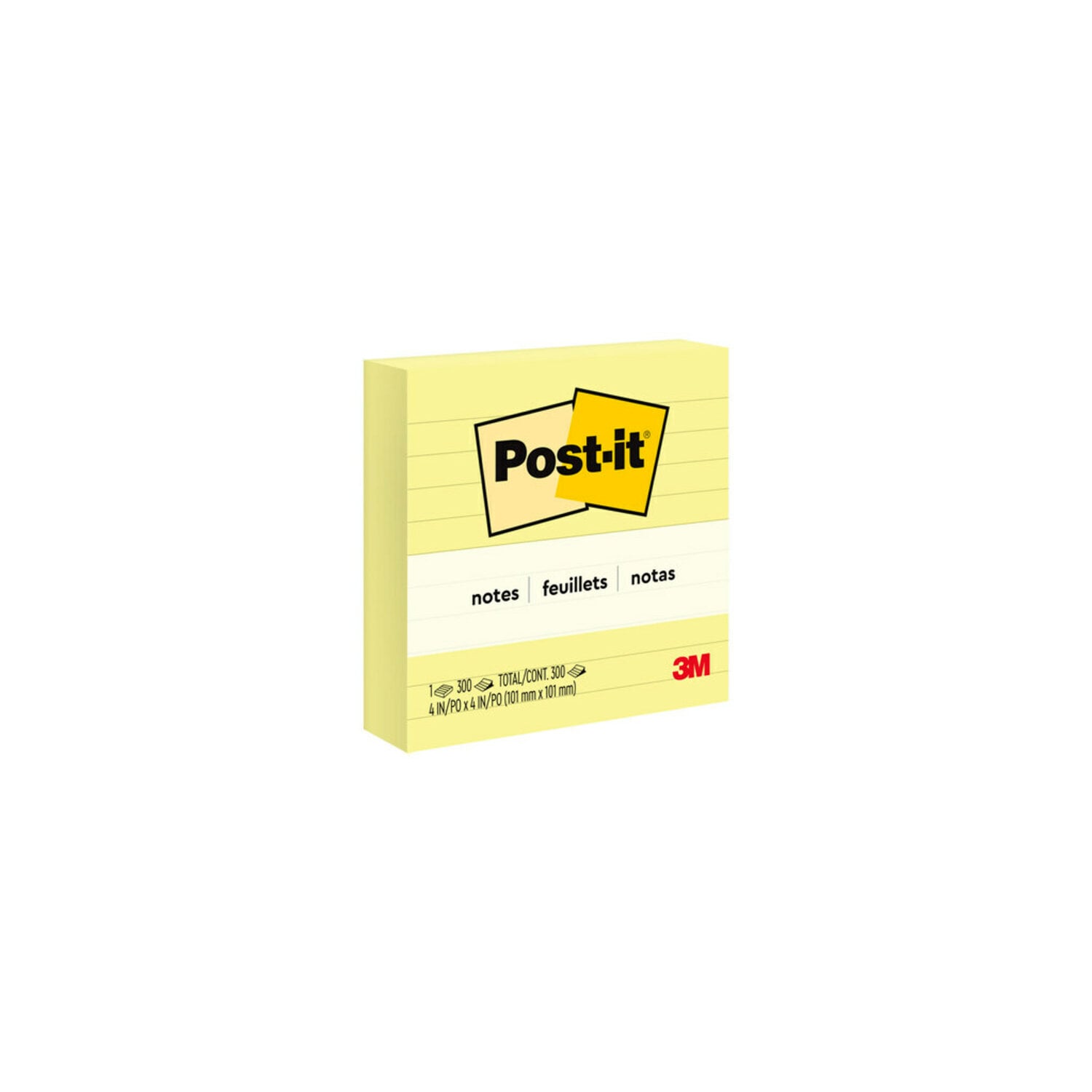 7100229680 - Post-it Notes 675-YL, 4 in x 4 in (101 mm x 101 mm), 100% PEFC, SGSCH-PEFC-COC-110078