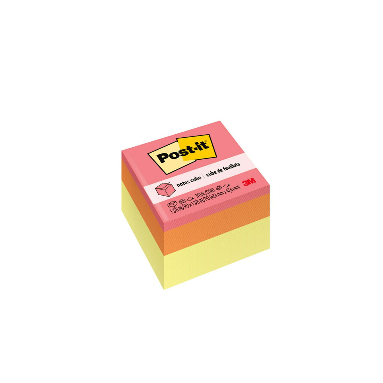 7010311488 - Post-it Notes Cube 2051-EBO-R 2 in x 2 in
