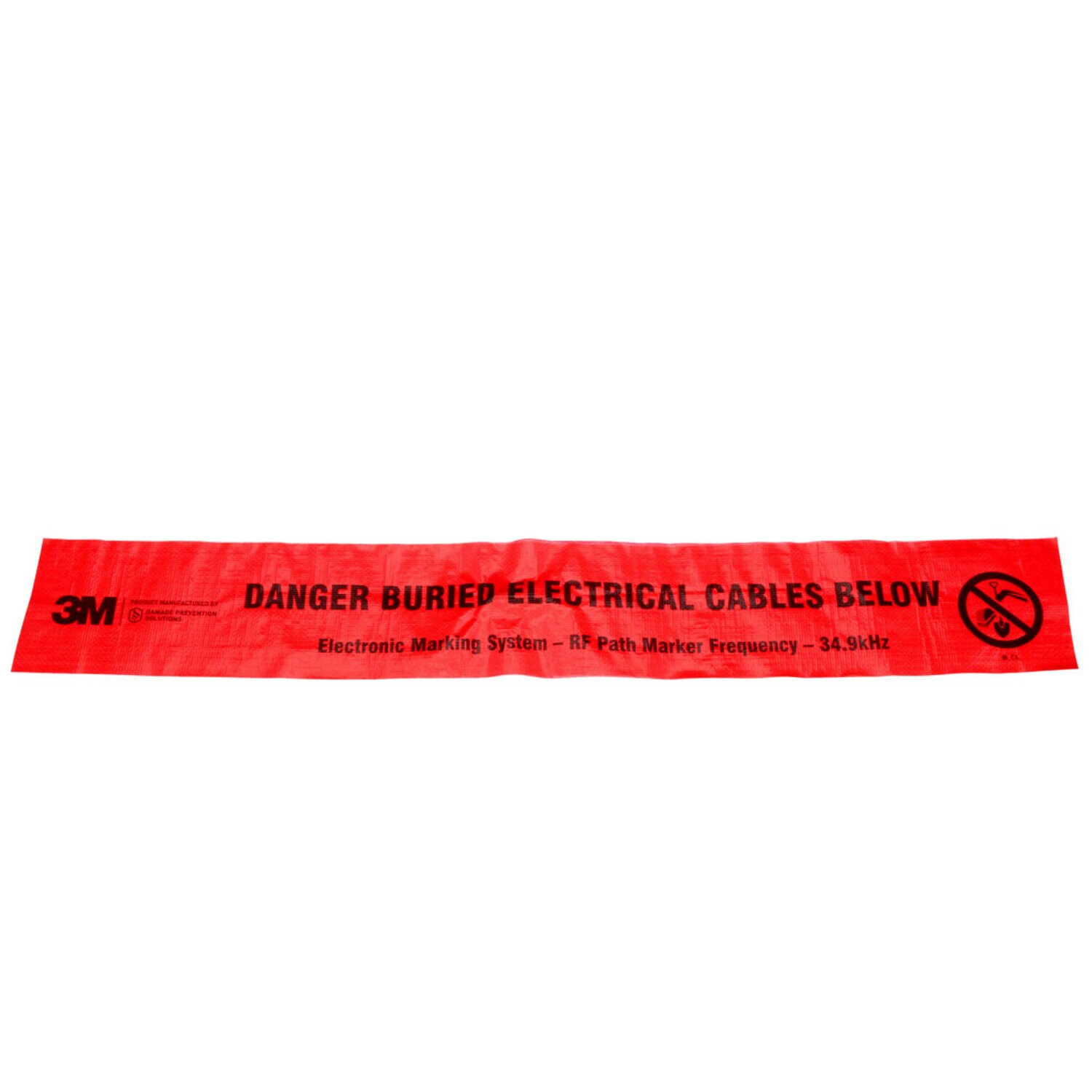 7100254634 - 3M Electronic Marking System (EMS) Caution Tape 7902, Red, 6 in, Power, 500 ft, 1 Roll/Case