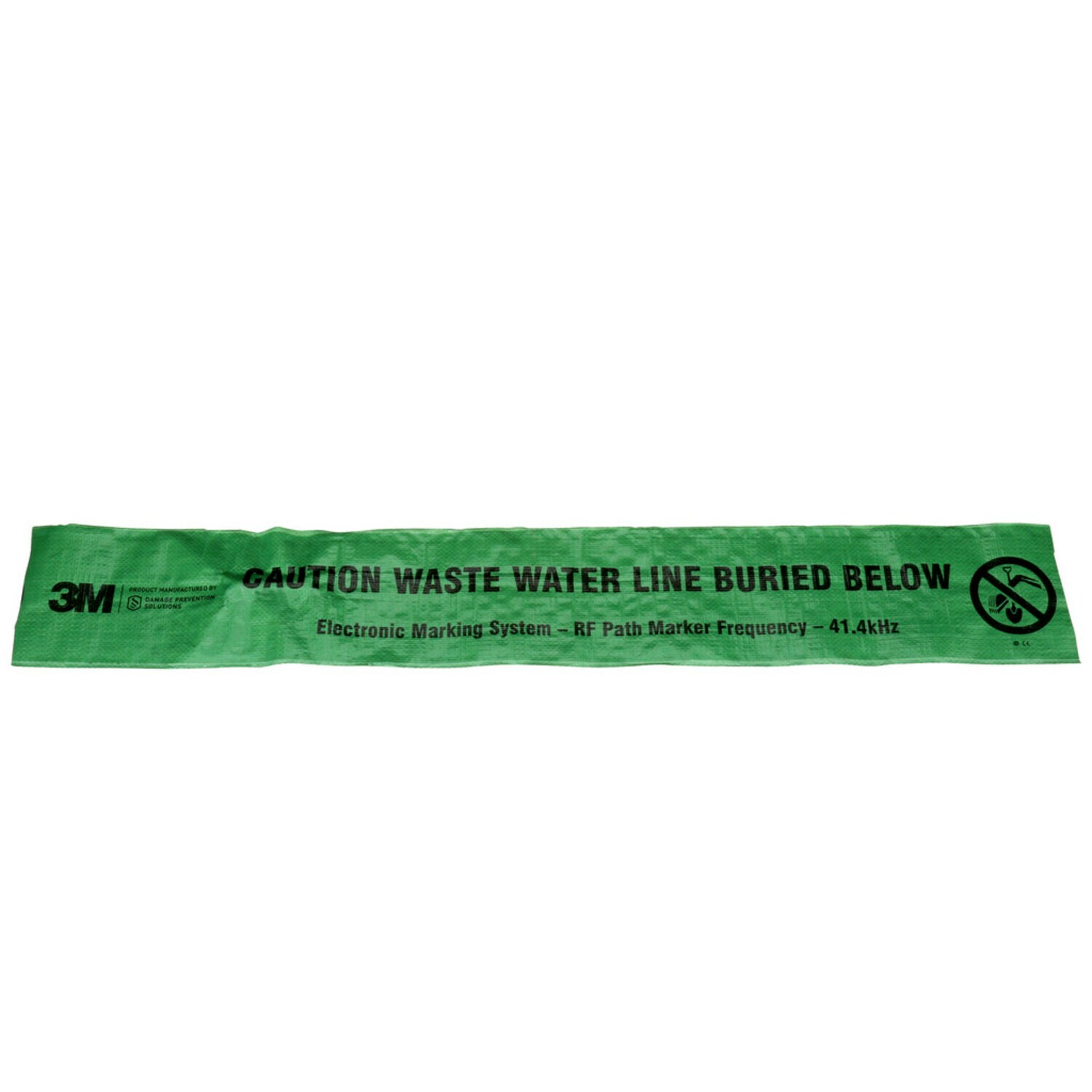 7100254633 - 3M Electronic Marking System (EMS) Caution Tape 7904, Green, 6 in, WWater, 500 ft Roll, 1 Roll/Box