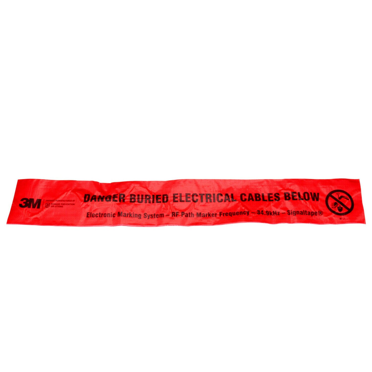 7100254486 - 3M Electronic Marking System (EMS) Warning Tape 7902-XT, Red, 6 in, Power, 500 ft, 1 Roll/Case