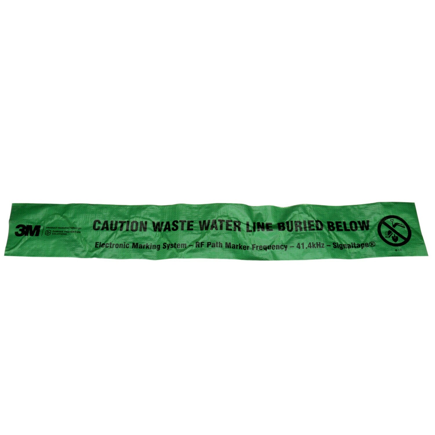 7100254505 - 3M Electronic Marking System (EMS) Warning Tape 7904-XT, Green, 6 in, WWater, 500 ft, 1 Roll/Case
