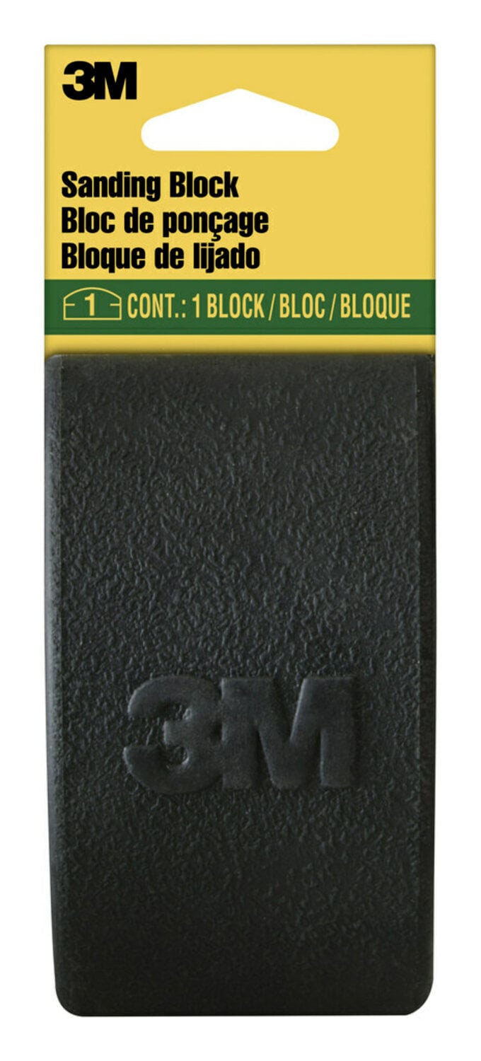 7010369440 - 3M Sanding Block 9292NA-6-CC, Rubber, 2 5/8 in x 4 3/4 in x 1 1/4 in, 6 ea/cs