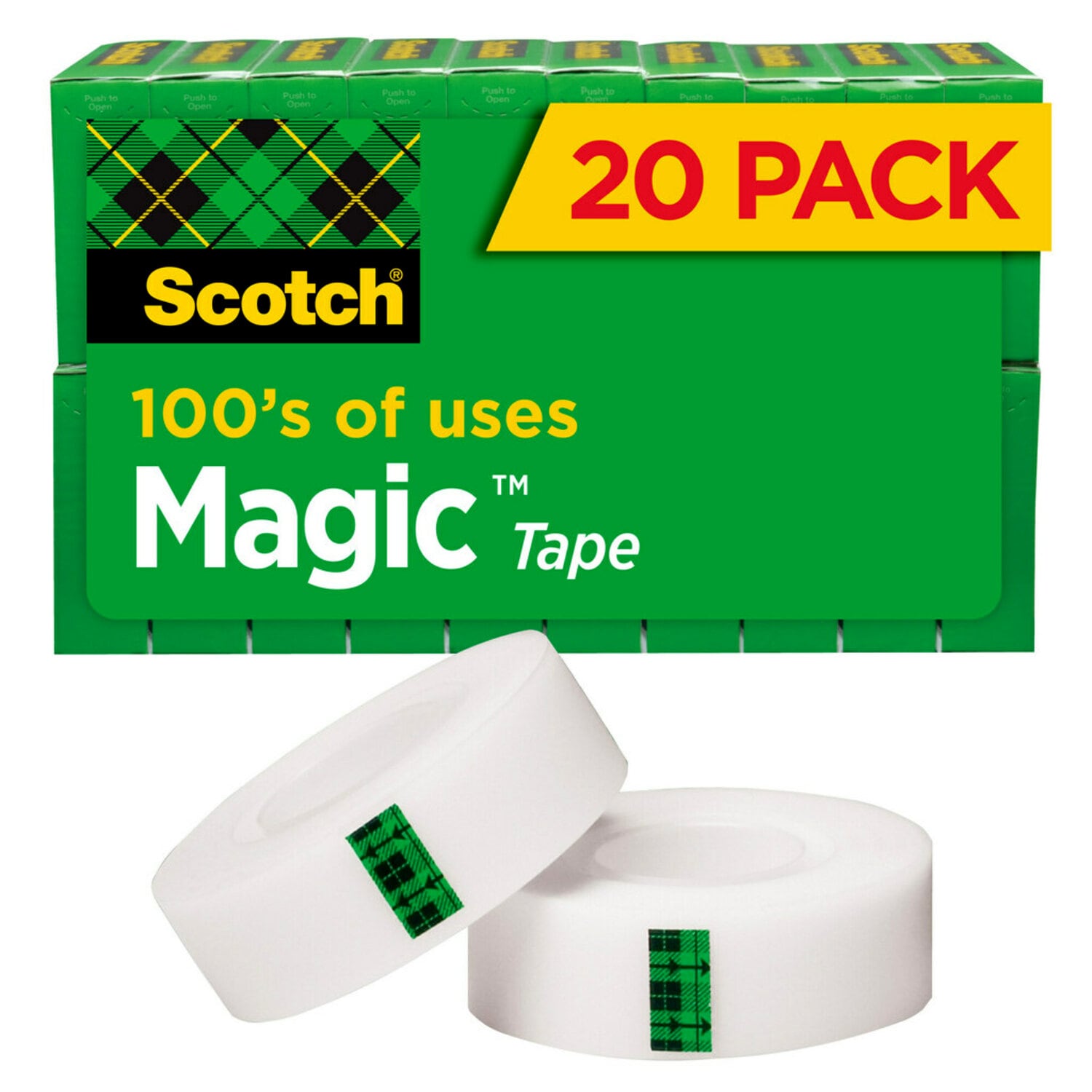 7010340454 - Scotch Magic Tape 810K20, 3/4 in x 1000 in 20 rolls/pack, 6 packs/cs