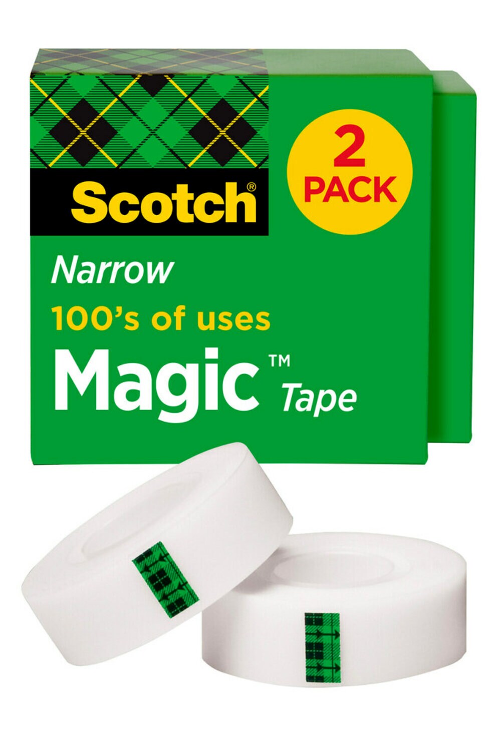 7010315998 - Scotch Magic Transparent Tape, 810H2 1/2 in x 1296 in