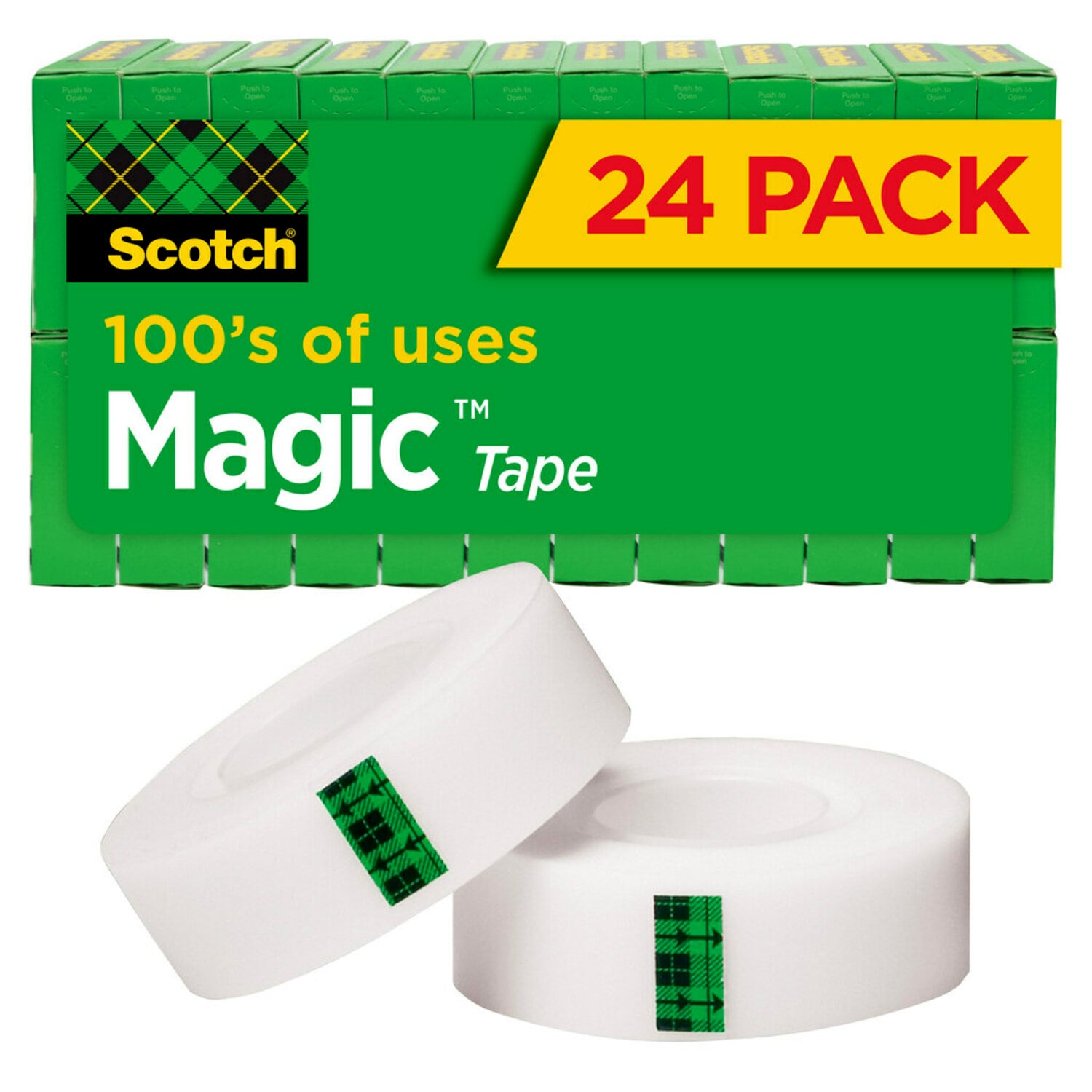 7010332809 - Scotch Magic Invisible Tape 810K24, 3/4 in x 1000 in x 0 in (19 mm x 25,4 m) 24 Pack