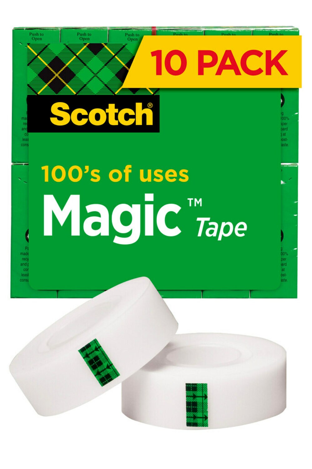 7010384288 - Scotch Magic Tape 810K10, 3/4 in x 1000 in 10 Pack