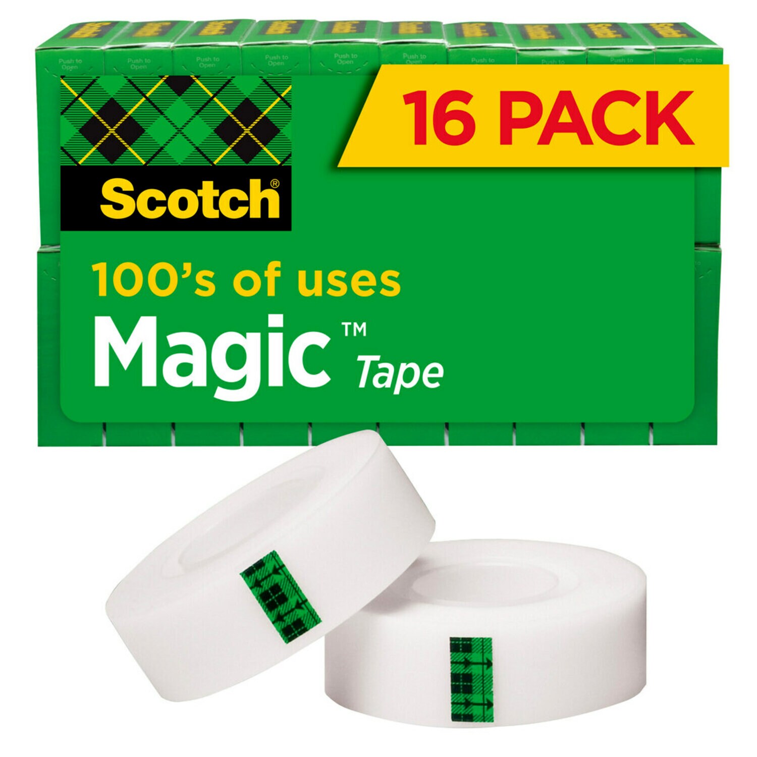 7100208048 - Scotch Magic Tape 810K16, 3/4 In X 1000 In (19 mm X 25,4 M)