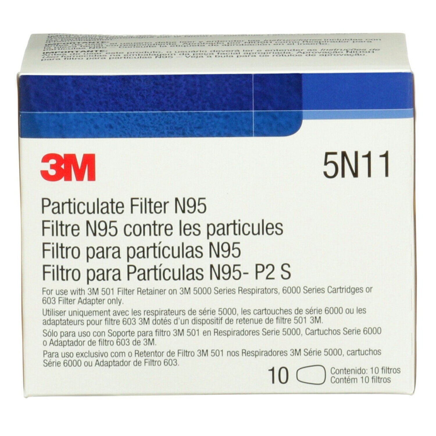 7100234543 - 3M Filter/Adapter/Retainer Kit 6N01, N95, 1 Kit/Case