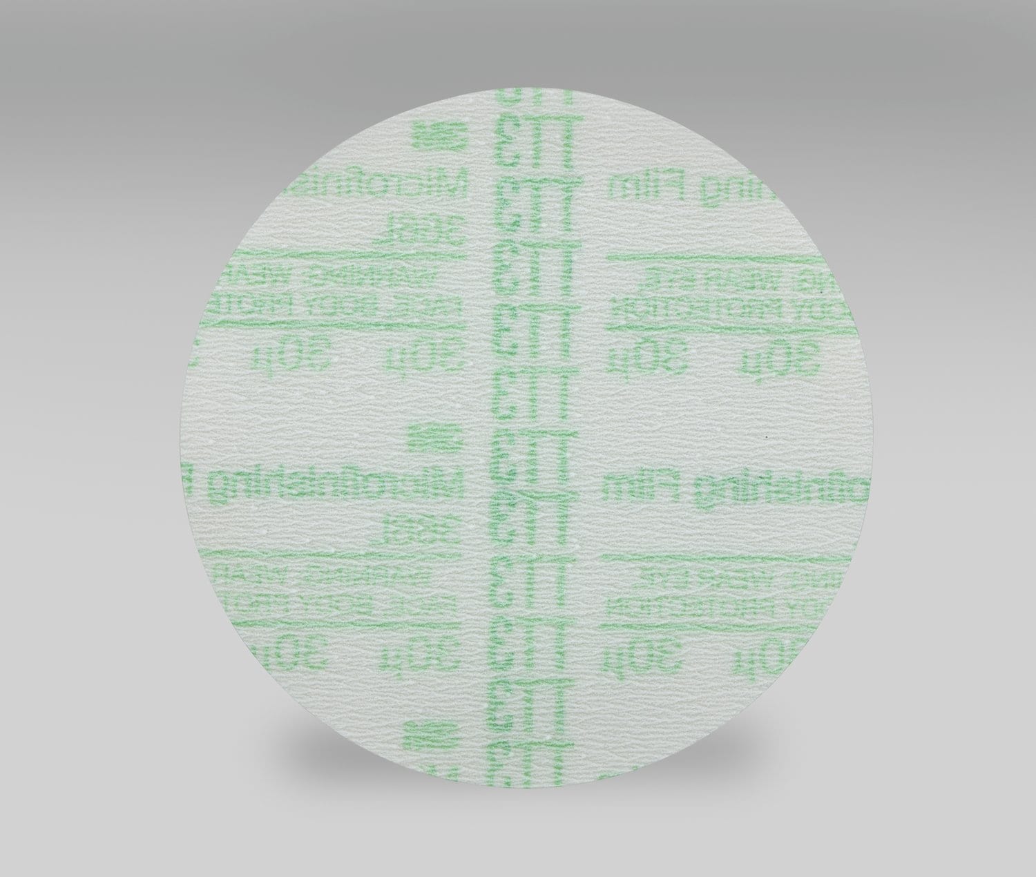 7100013204 - 3M Microfinishing PSA Film Disc 366L, 30 Mic 3MIL, Type D, Config