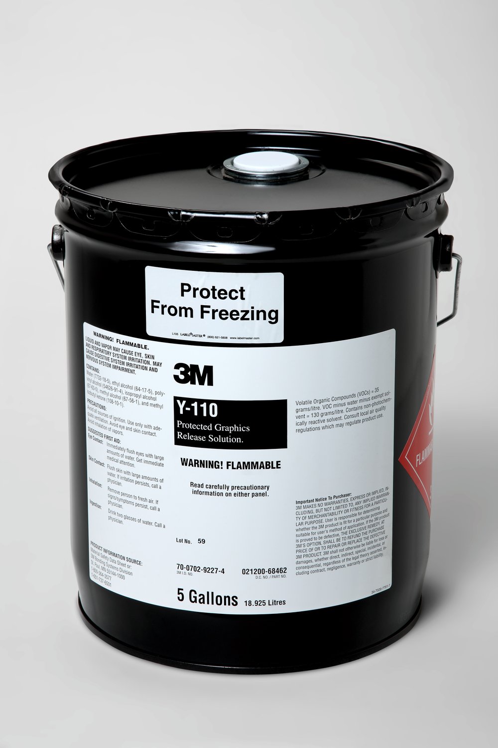 7010339456 - Scotch Release Solution Y110, Clear, 5 gallon (Pail), 1 Each/Drum