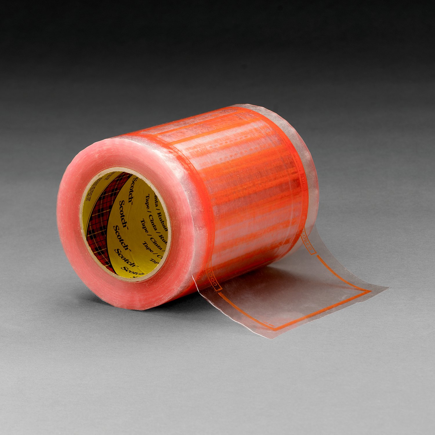 7000123379 - Scotch Pouch Tape 827, 5 in x 8 in, (500 pouch/roll) 8 Roll/Case