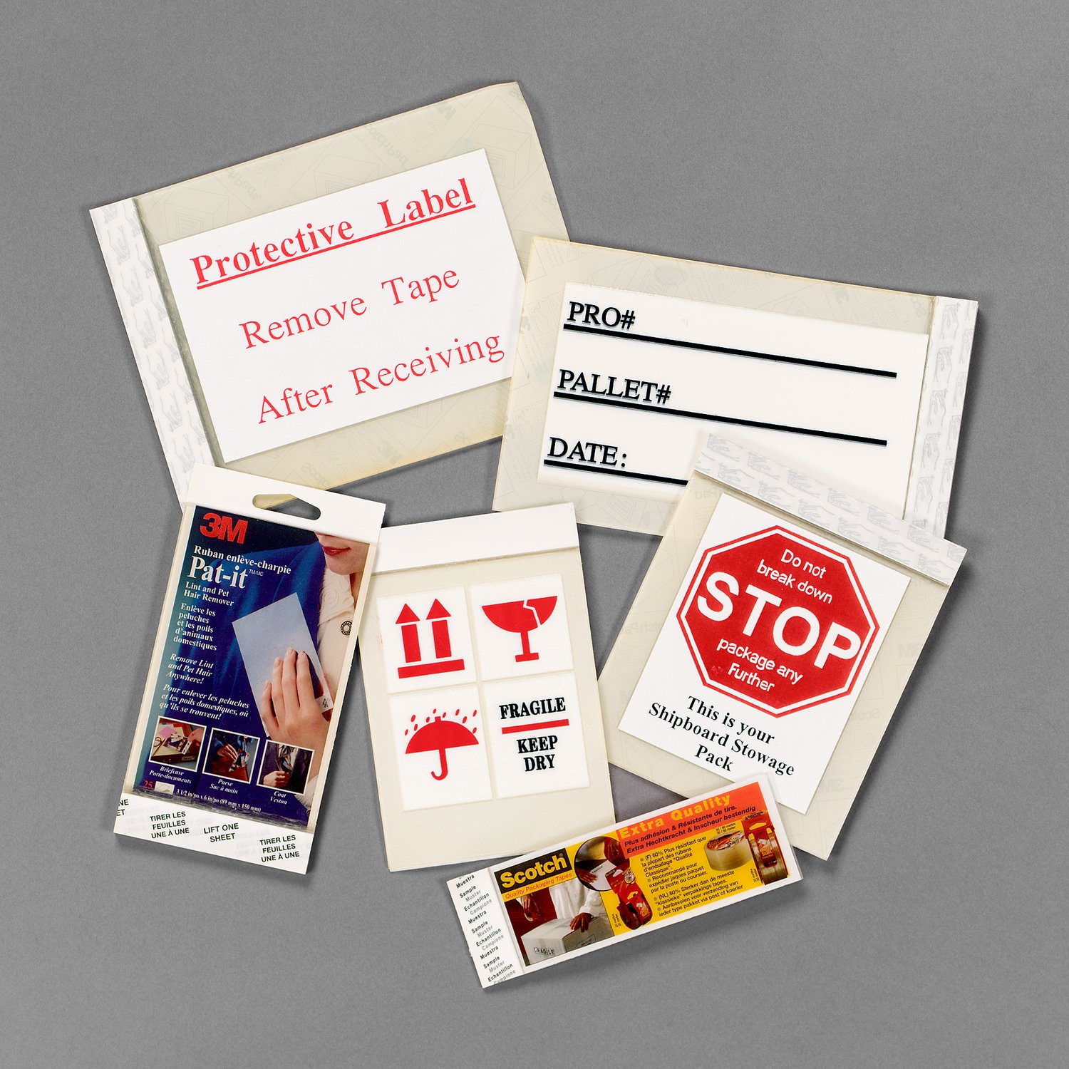7010312806 - 3M Tape Sheet 809G, Red, 2 in x 6 in, (25 Sheet/Pad) 480/Case, Restricted