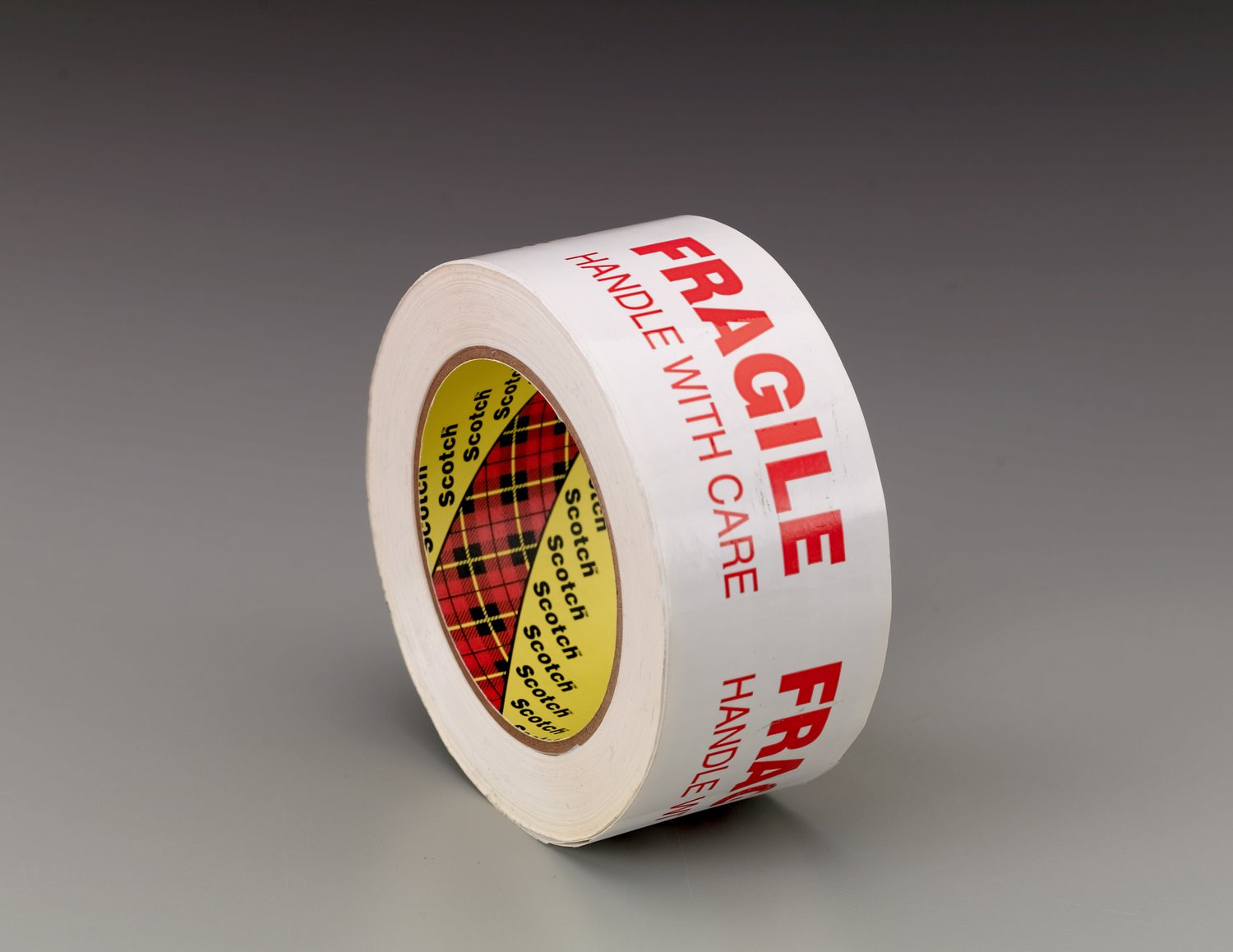 7010312319 - Scotch Printed Message Box Sealing Tape 3772, White, 48 mm x 100 m, 36/Case