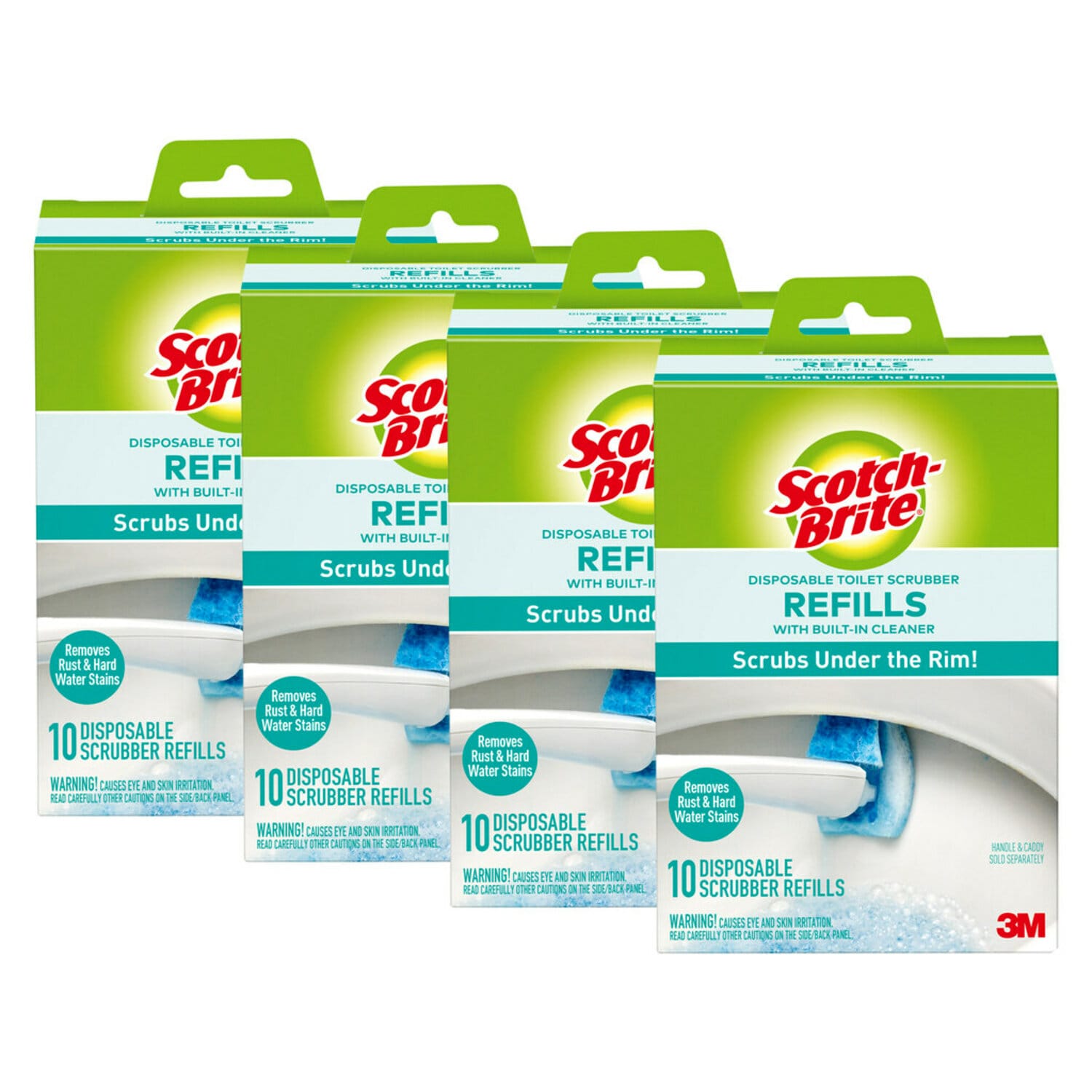 7010409275 - Scotch-Brite Disposable Refills for Toilet Cleaning System, 558-RF-4, 4/1