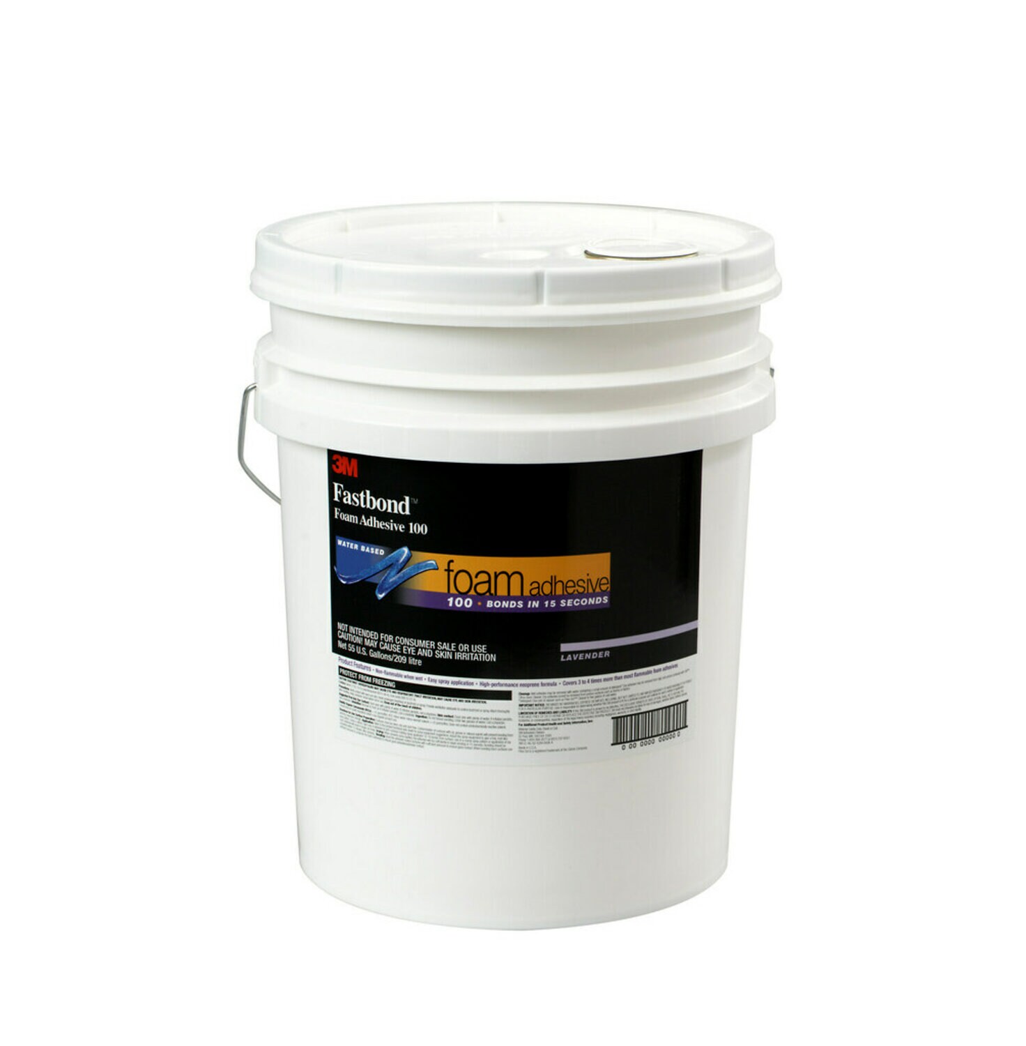 7000121392 - 3M Fastbond Foam Adhesive 100NF, Lavender, 5 Gallon Drum (Pail)