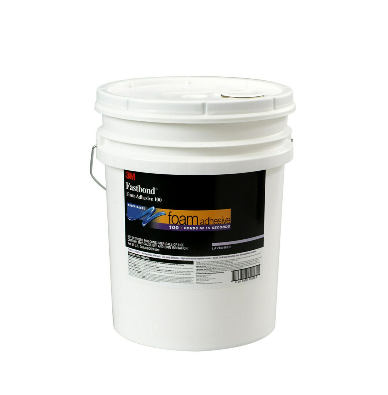 7000121392 - 3M Fastbond Foam Adhesive 100NF, Lavender, 5 Gallon (Pail), Drum