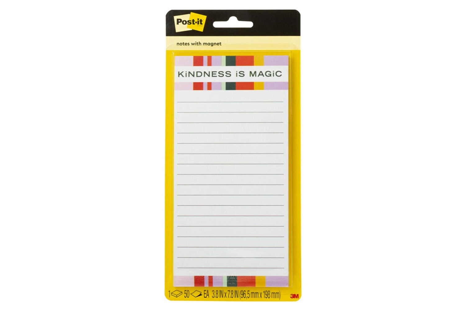 7100241134 - Post-it Notes LIST-KIND, 3.8 in x 7.8 in (96.5 mm x 198 mm), 100% PEFC, SGSCH-PEFC-COC-110078
