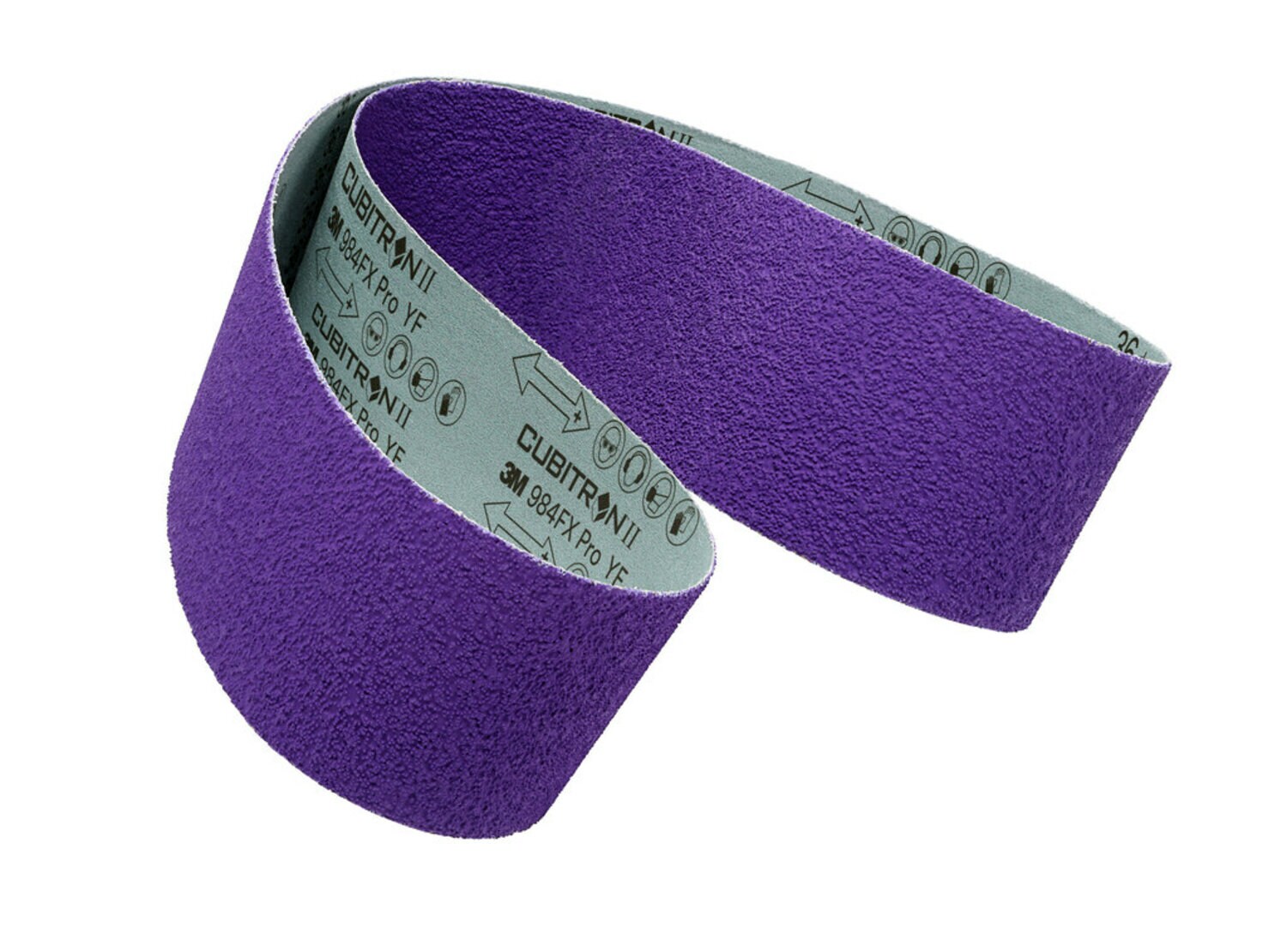 7100252166 - 3M Cubitron II Cloth Belt 984FX Pro, 36+ YF-weight, 6 in x 138 in,
Film-lok, Full-flex, 10 ea/Case