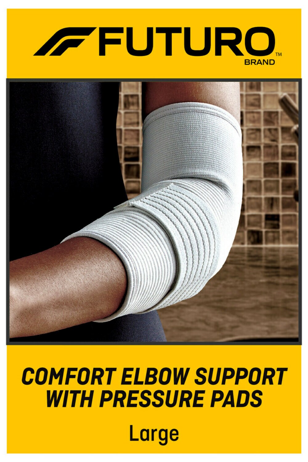 7100160872 - FUTURO Comfort Elbow with Pressure Pads 47863ENR, Large