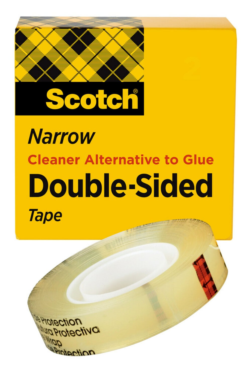 7000050055 - Scotch Double Sided Tape 665, 1/2 in x 900 in, Boxed