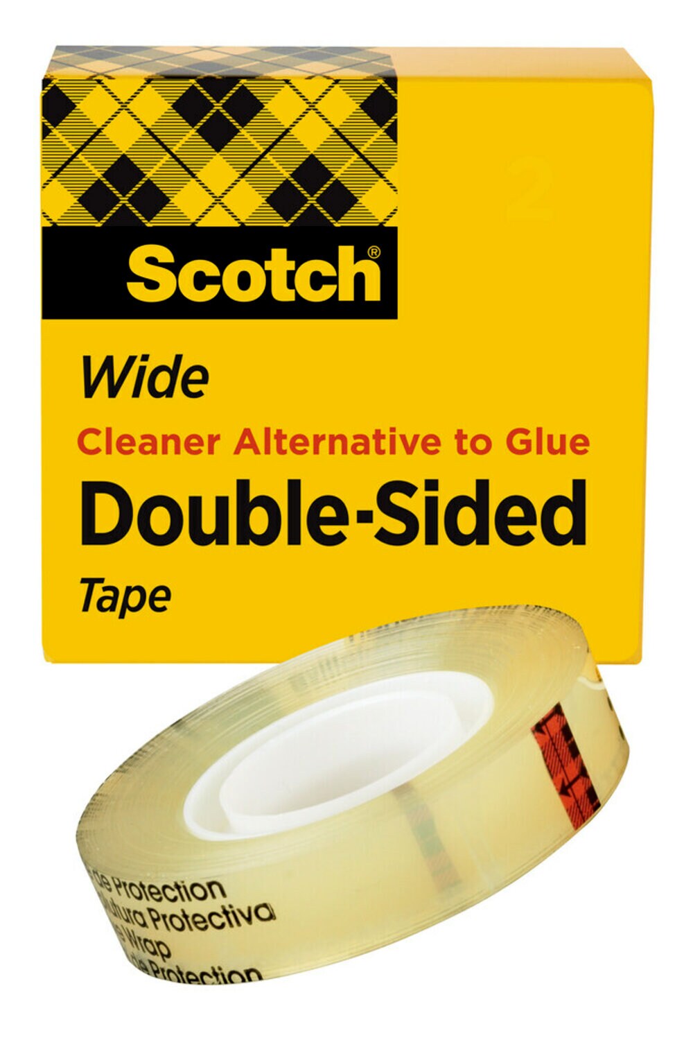 7000050038 - Scotch Double Sided Tape 665, 1 in x 1296 in Boxed