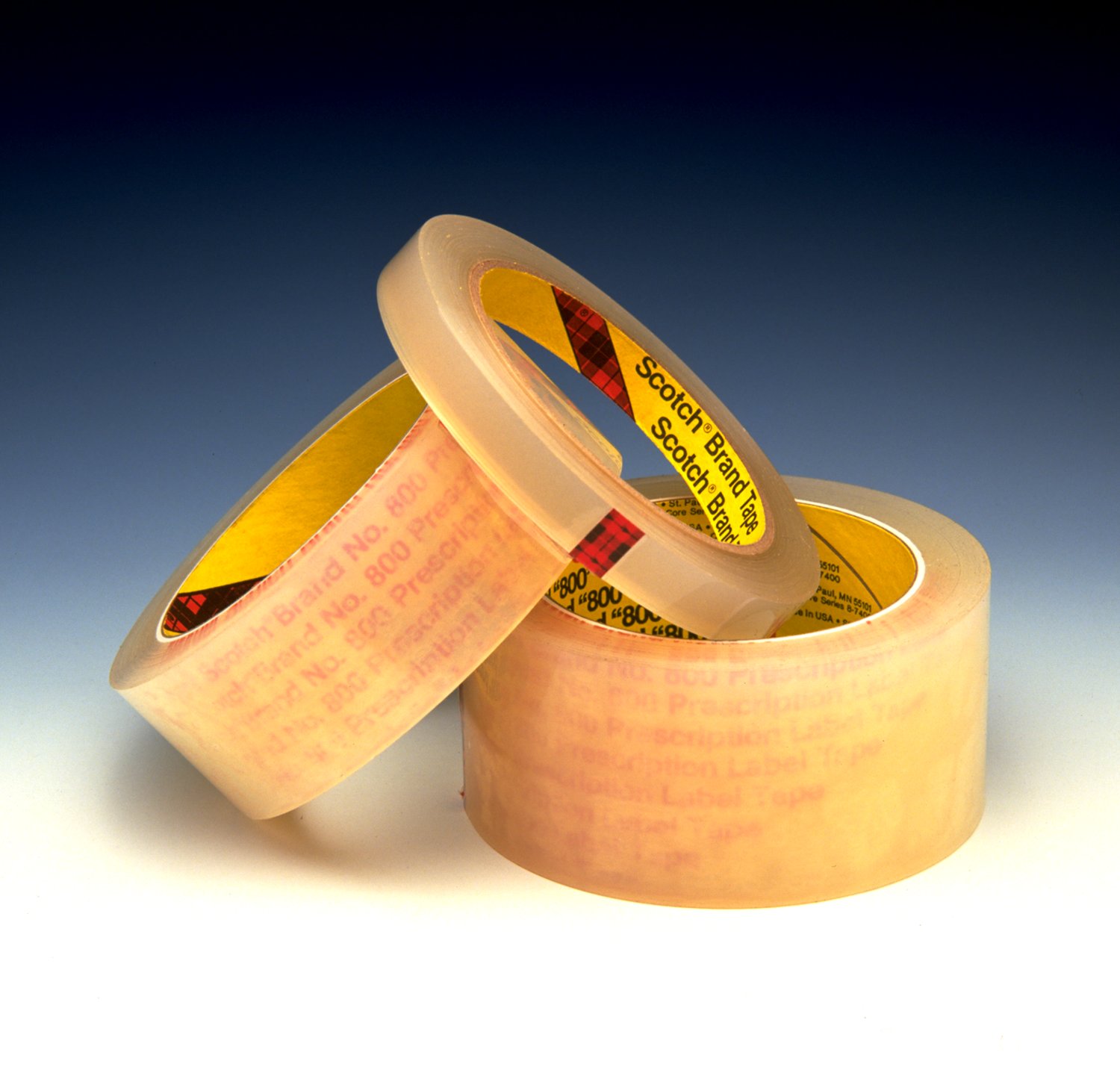7000050041 - Scotch Prescription Label Tape 800 Clear, 2 in x 72 yd, 6 Rolls/Inner, 24 Rolls/Case