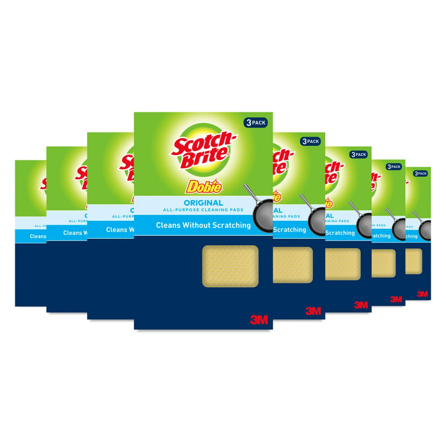 7010370753 - Scotch-Brite Dobie All Purpose Cleaning Pad 3/8, 723-2F