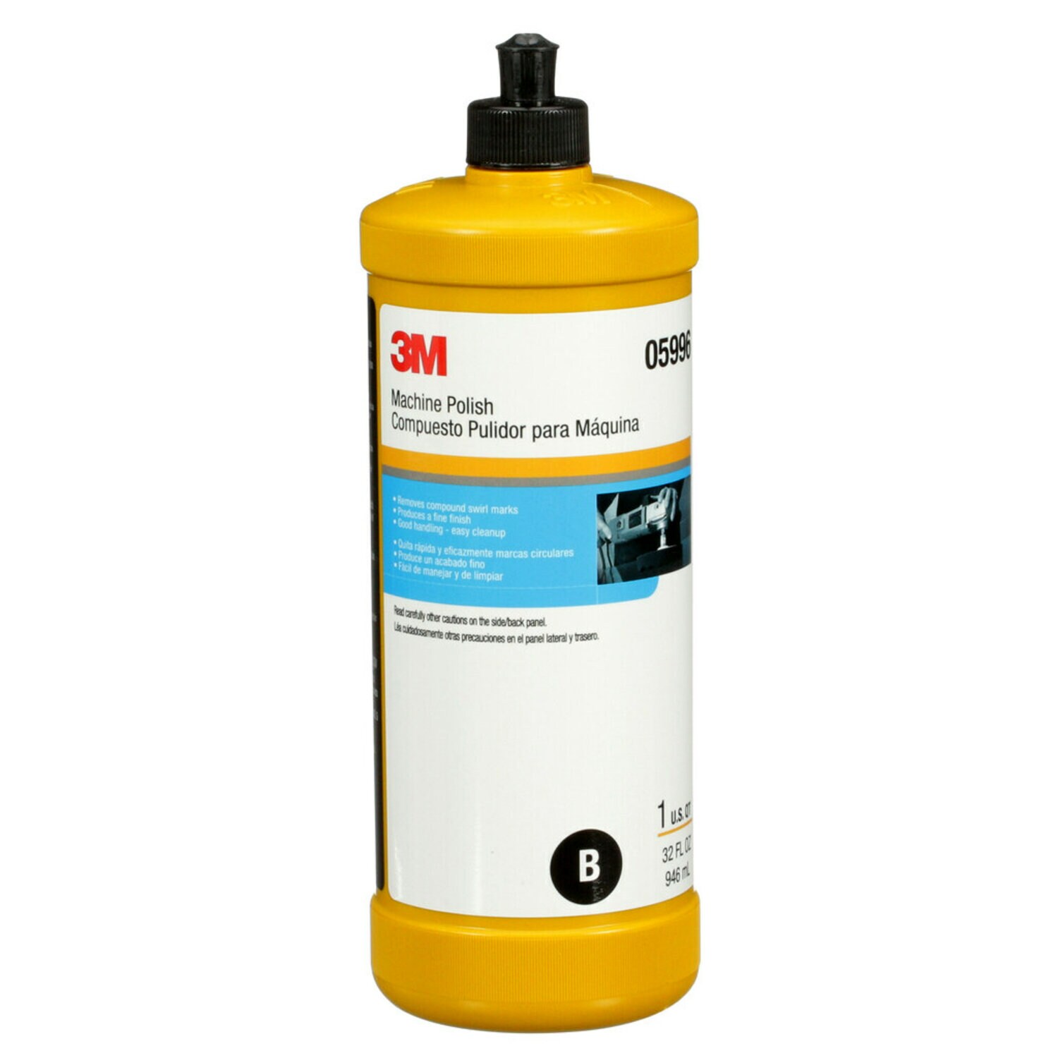 7100055601 - 3M Machine Polish, 05996, 1 qt (32 fl oz/946 mL), 6 per case