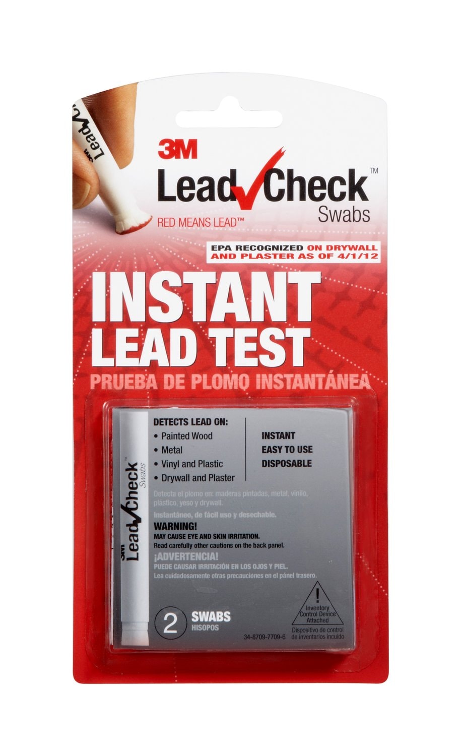 7100113427 - 3M LeadCheck Swabs LC-2S24C, 24 STRIPS