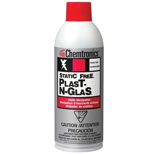 ES1668 - CHEMTRONICS STATIC FREE PLAST N GLAS 14OZ