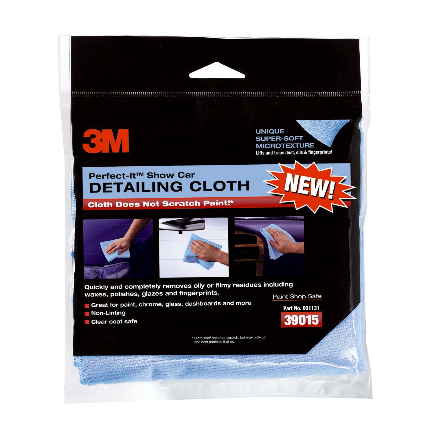 7100100898 - 3M Perfect-It III Auto Detailing Cloth 06020, Blue, 6/6, 6 pack